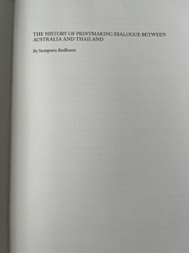 A History of Printmaking Dialogue between Australia and Thailand pp.02